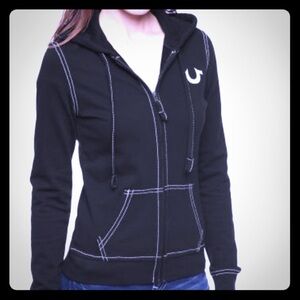 Sale🎁Black Big T Horseshoe Womens Hoodie
Sz M